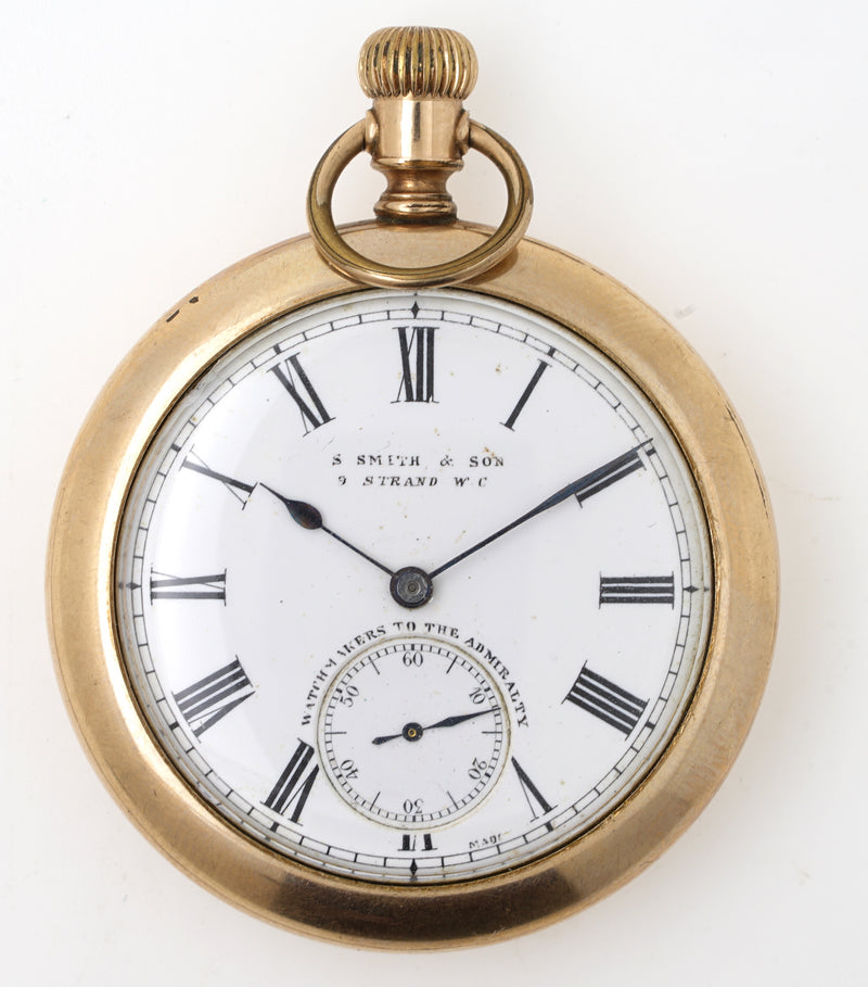 SMITHS EARLY S SMITH SON 9 STRAND LONDON USA CASED OMEGA POCKET WATCH smithswatches